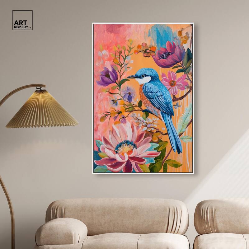 Spring Bird Canvas by Art Remedy