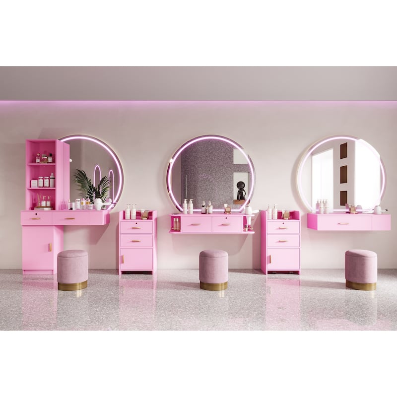 Locking Beauty Salon Storage Cabinet Hair Dryer Holder Stylist Equipment Drawer