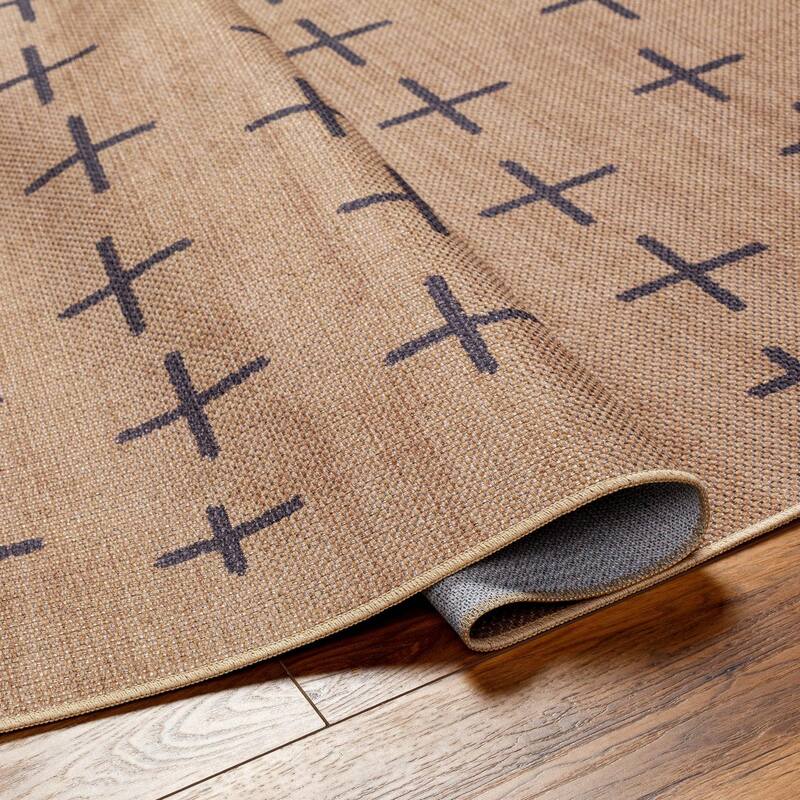 Livabliss Transitional Ez Jute Geometric Washable Area Rug