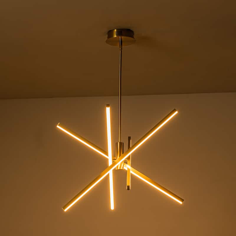 C Cattleya 4-Light Sputnik LED Chandelier Hanging Pendant Light