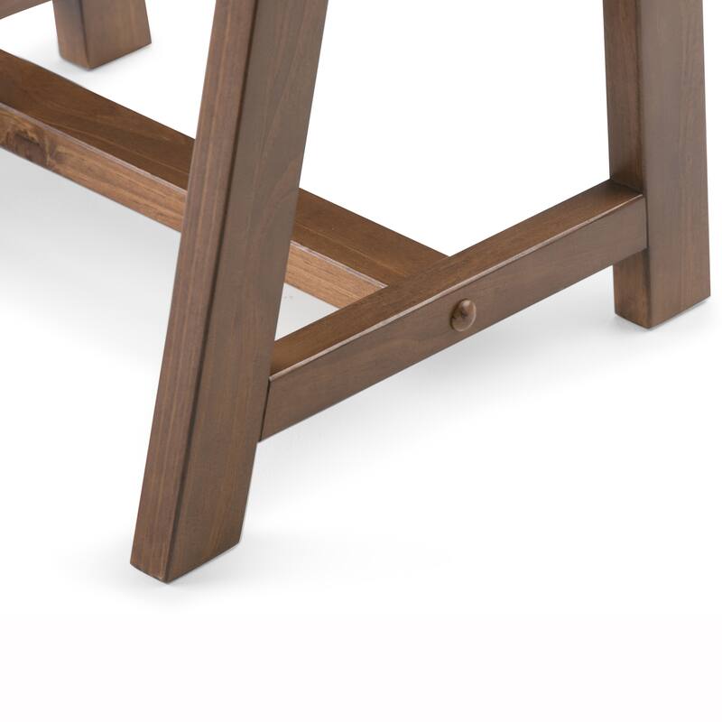 WYNDENHALL Hawkins Solid Wood 22-inch Square Retro Modern Side Table - 22 W x 22 D x 20 H