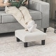 preview thumbnail 52 of 91, Adeco Ottoman Upholstered Fabric Footrest Pet Steps Dog Stair Stool