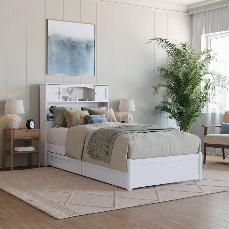 Hadley Platform Bed with Panel Footboard and Storage Drawers