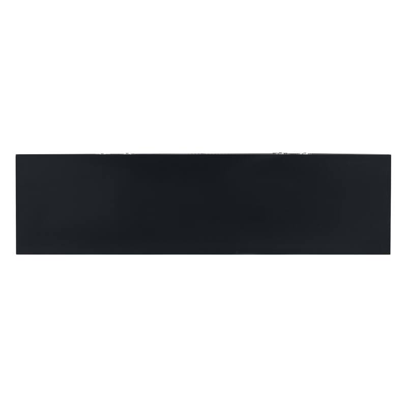 60" Buffet Cabinet Accent Sideboard wiith Adjustable Shelf, Black