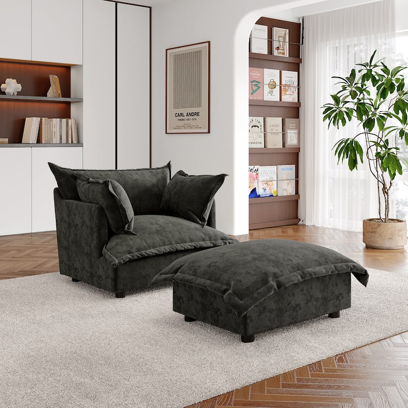 Double Layer Cushion Comfy Cloud Modular Sectional Sofa Set