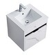 preview thumbnail 12 of 109, Fine Fixtures - Wall Mount Bathroom Vanity And Sink, Knob Free Design - Alpine Collection -