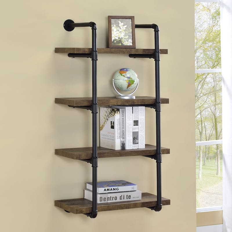 Elmcrest Farmhouse 24-inch 4-shelf Wall Bookshelf