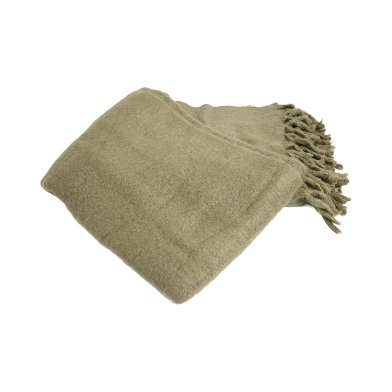 Handcrafted 100% Wool Throw Blanket