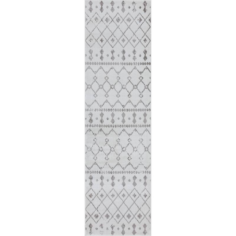 Linx Farmhouse Geometric Indoor Area Rug