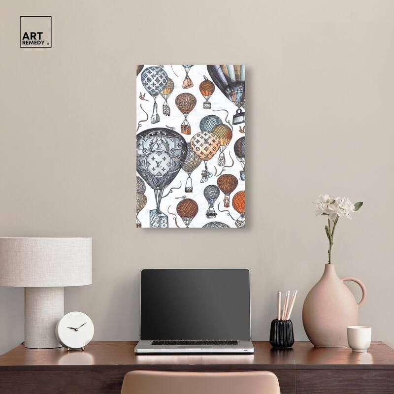 Doll Memories - Fashion Balloons Canvas by Art Remedy, Gallery Wrapped