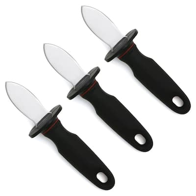 Norpro Grip-EZ Clam / Oyster Knife - Seafood Shellfish Steel Blade Shell Shucker