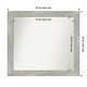 preview thumbnail 48 of 119, Dove Greywash Framed Non-Beveled Custom Wall Mirror, Bathroom Vanity Mirror Outer Size: 40 x 36