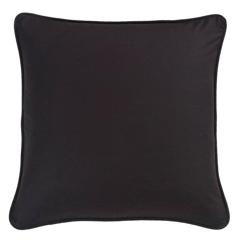 Donna Sharp Piped Black Cotton Euro sham