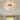 Modern Glam 3-Light Flush Mount Ceiling Light with Clear Seeded Glass - Brass - 16" W × 7" H