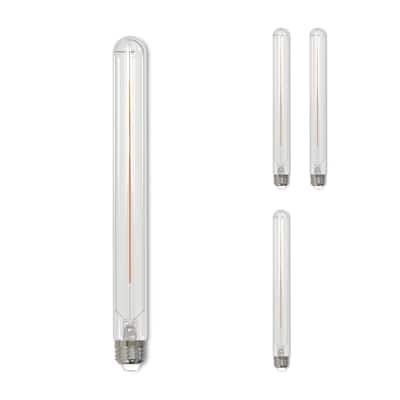 Bulbrite LED Filament Pack of (4) 5 Watt Dimmable 11 Inch T9 Light Bulb with Clear Glass Finish and Medium (E26) Base