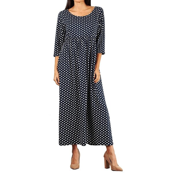 womens navy maxi dress