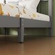 preview thumbnail 6 of 19, Twin Bed with Column-Decoration Headboard, with Bed Slats