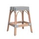 preview thumbnail 44 of 124, Robias 24.5" Rattan Rectangular Counter Stool Gray/White Stripe/ Natural Rattan Frame