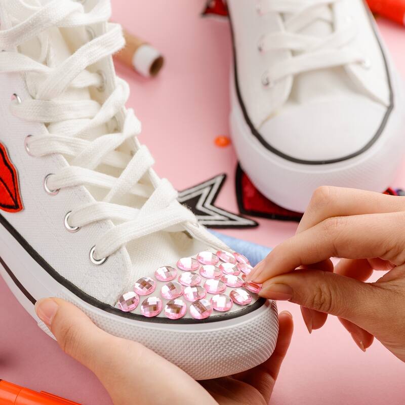 40 Pcs Acrylic Flat Back Rhinestones 20mm Heart Artificial Gemstone