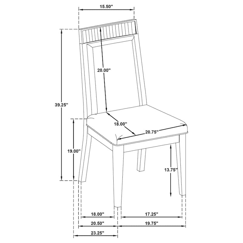 Brookmead Extension Leaf Dining Table Set Black