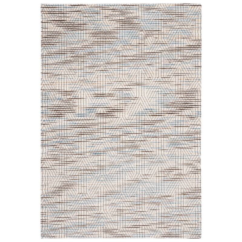 SAFAVIEH Handmade Marbella Mehriban Modern Wool Rug - 3' x 5' - Blue/Ivory
