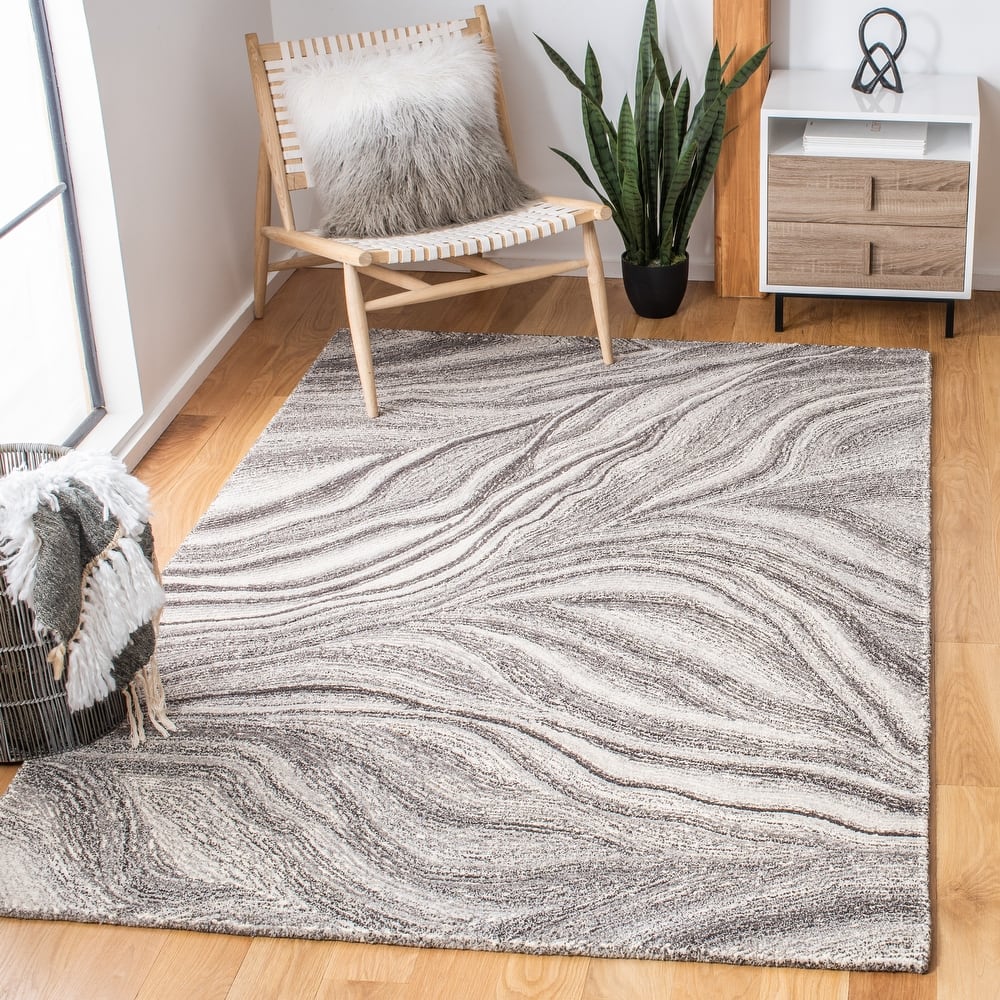 SAFAVIEH Handmade Metro Draginja Abstract Wool Rug