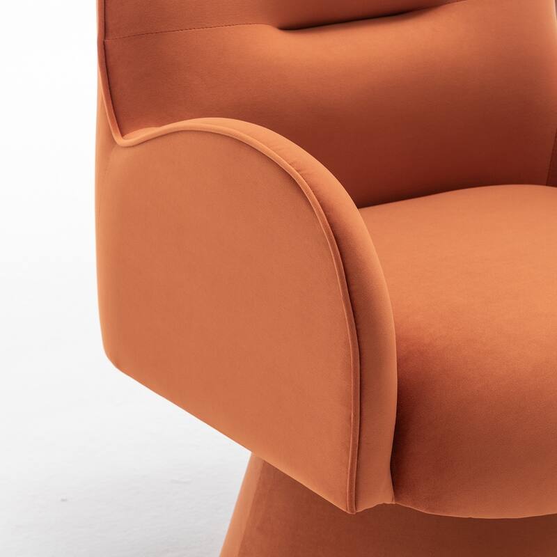 SEYNAR Modern Glam Velvet 360 Degree Swivel Armchair Set of 2