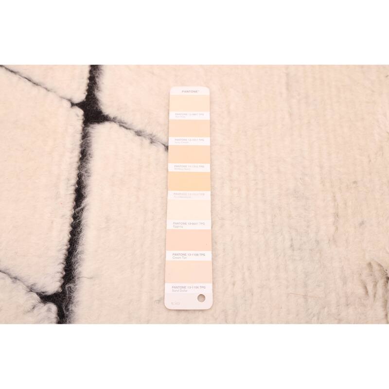 ECARPETGALLERY Hand-knotted Tangier Ivory Wool Rug - 5'3 x 7'8