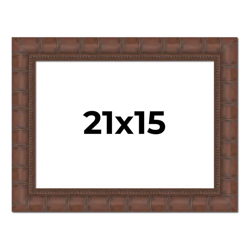 21x15 Frame Pewter Solid Wood Picture Frame Width 1.625 Inches | Interior Frame Depth 0.6875 Inches