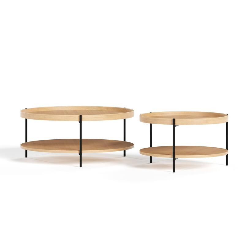 Modrest Savoy Modern Natural Ash Large Coffee Table