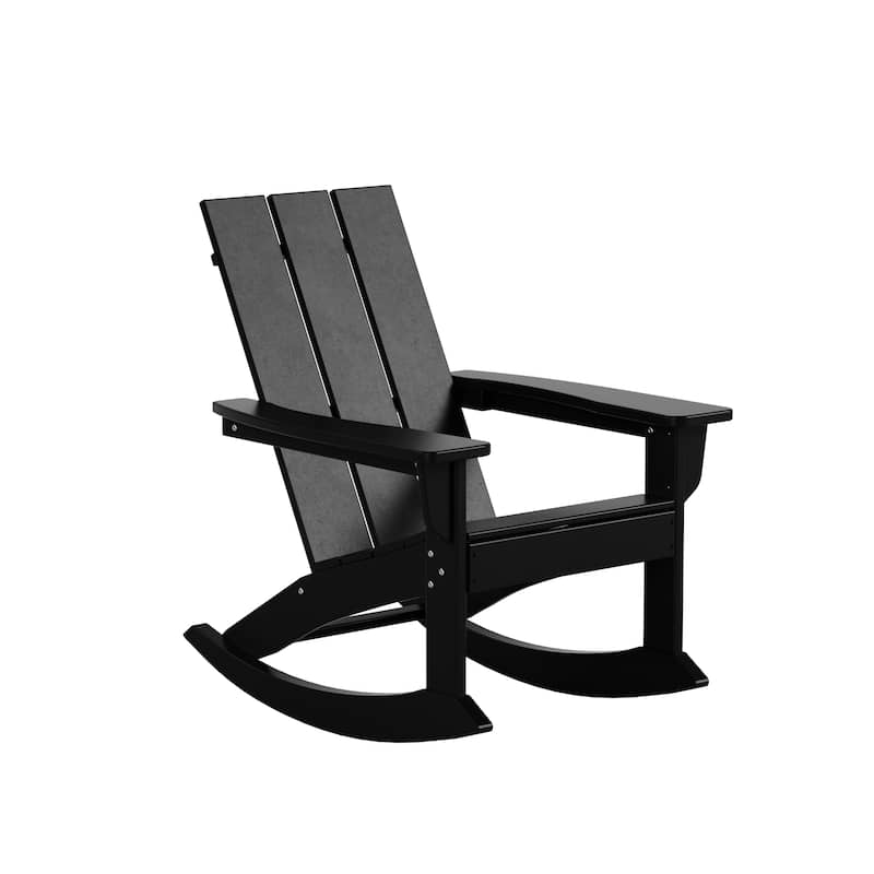 Shoreside 5-Piece Poly All Weather Rocking Chair Conversation Set