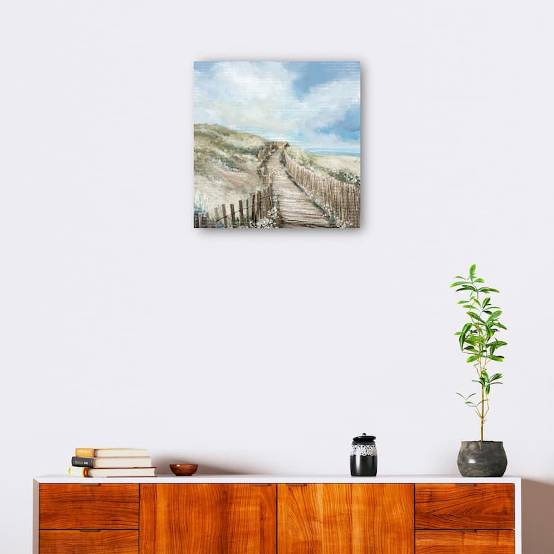 Seaside Walk By Studio Arts Canvas Art Print