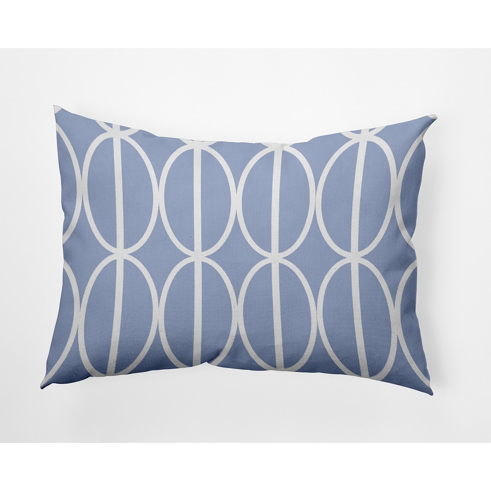 Ovals Go 'Round Indoor/Outdoor Throw Pillow