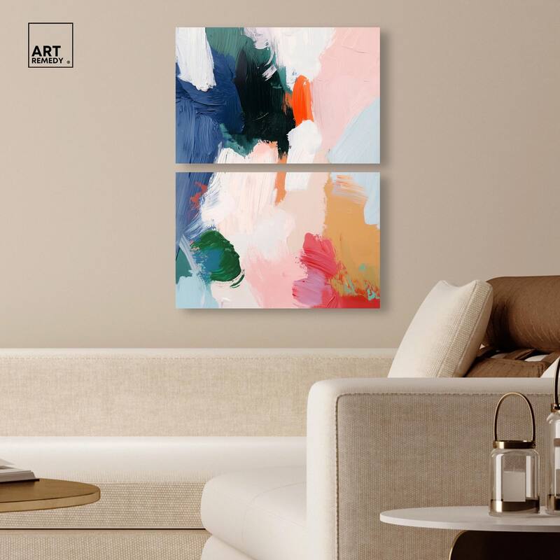 Spring Fever Canvas Set of 2 by Art Remedy, Gallery Wrapped