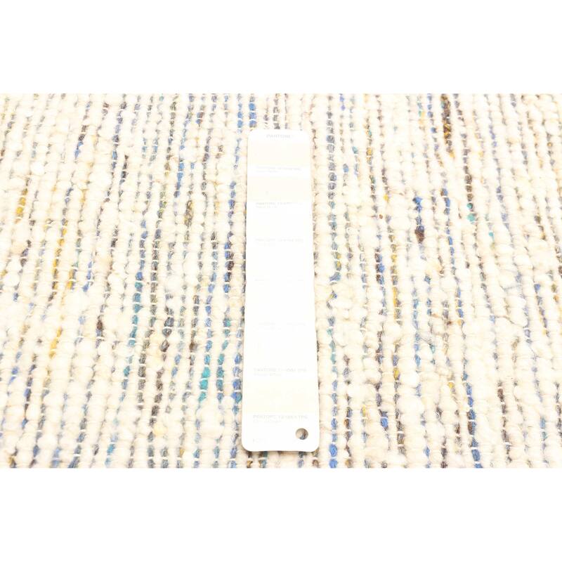 ECARPETGALLERY Braid weave Sienna Cream Wool Rug - 4'11 x 7'10