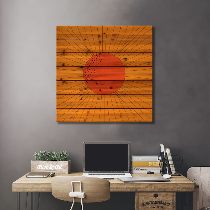 Blossom Print On Wood by Circa 78 Designs - Multi-Color