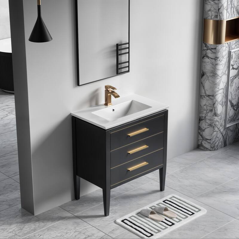 Ayer 30" Single Bathroom Vanity Set - 18D x 30W x 34H