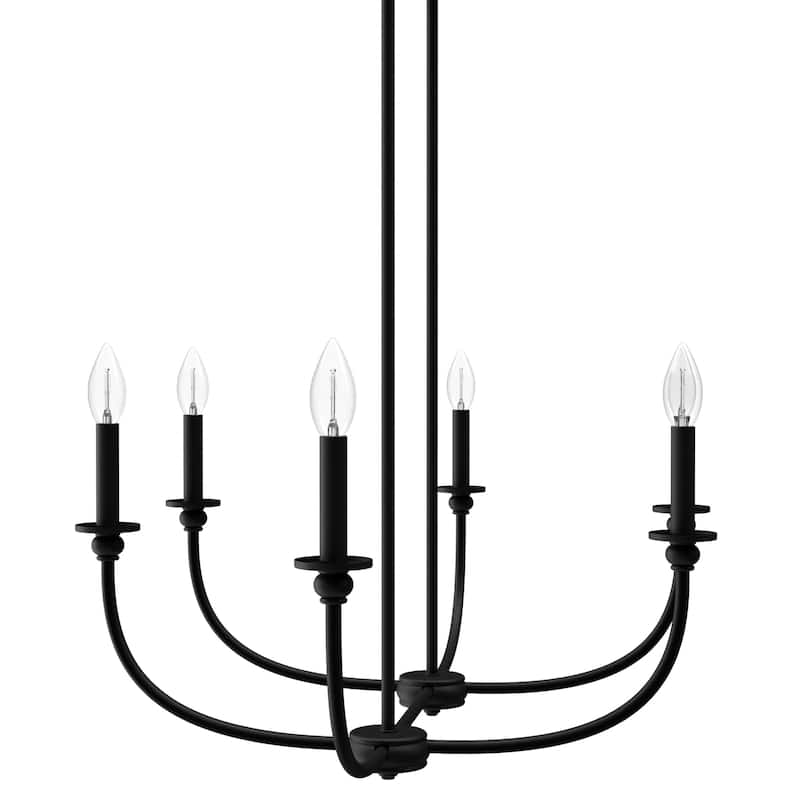 Hunter Southcrest Chandelier - Entry, Dining Table, Kitchen Island - Farmhouse, Transitional, Candle