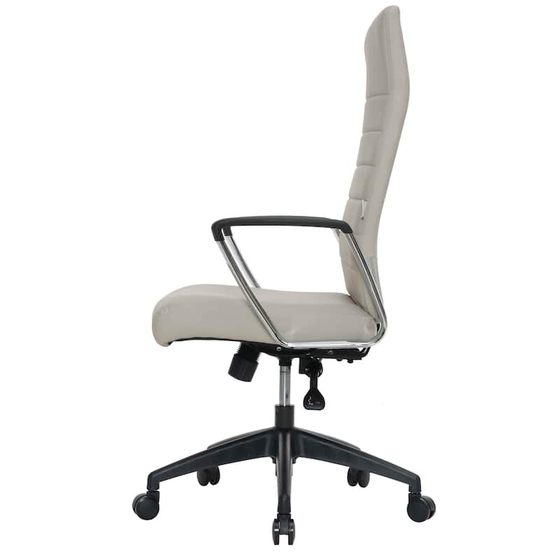 Hilton Modern High Back Ergonomic Leather Office Chair with Adjustable Height, Swivel, and Tilt for Conference or Executive Desk