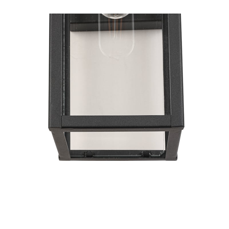 Matte Black Outdoor Wall Lantern Sconce