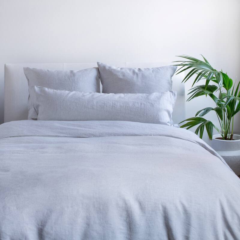 French Linen Pillow with Removable Sham by BOKSER HOME