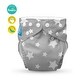 preview thumbnail 15 of 34, 1 Pack - Reusable Cloth Diaper One Size - One Size Twinkle Little Star White on Grey