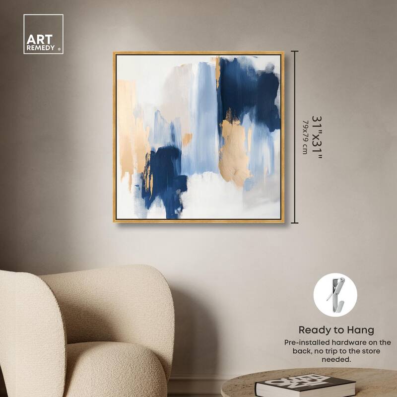 Tranquil Blue Depths I Canvas by Art Remedy