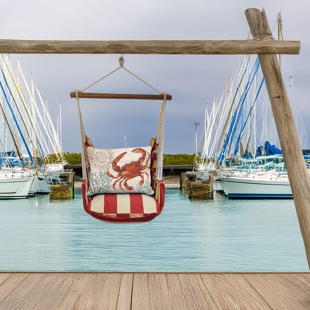 Magnolia Casual Swing Set 4 piece - Americana Stripe w/ Crab with Corals