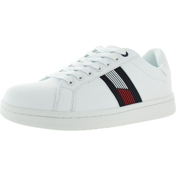 tommy hilfiger white leather sneakers