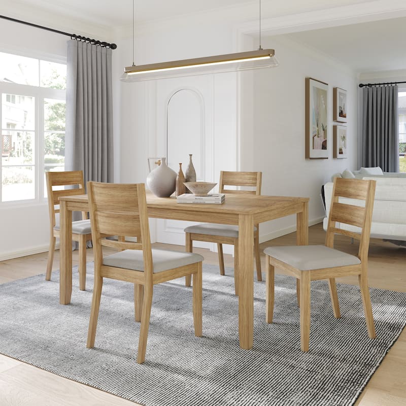 CraftPorch Elegant 5-piece Wooden Dining Set