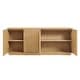 preview thumbnail 19 of 18, Render 4-Door Fluted Sideboard Cabinet TV Stand