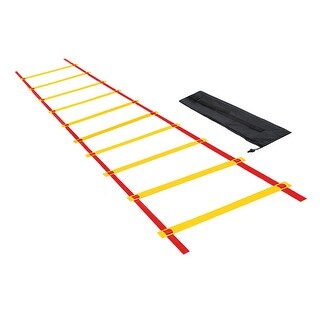 Agility Ladder 10 Rung 5m/16ft Carry Bag Speed Training Equipment, Red ...