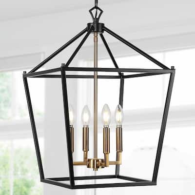 Marion Lantern Metal LED Pendant, by JONATHAN Y
