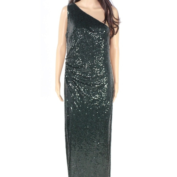 RALPH LAUREN Green Sleeveless FullLength Dress 12